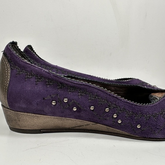 Donald J. Pliner Starr Slip On Purple Suede Pump Women’s Size 10 M - Picture 4 of 14